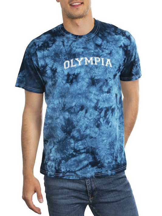 Olympia. Tie Dye Tee -SmartPrintsInk Designs