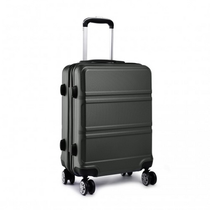 K1871-1L - Kono ABS Sculpted Horizontal Design 28 Inch Suitcase - Grey