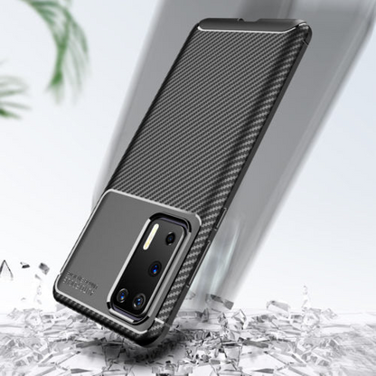 Carbon Fibre TPU Black Case - For Huawei P40