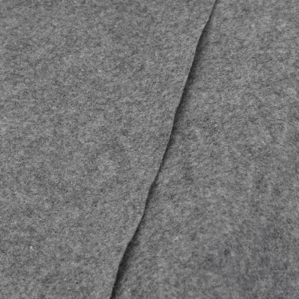 vidaXL Pool Ground Cloth Light Grey Ø550 cm Polyester Geotextile
