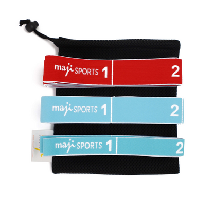 Maji Sports Elastic Yoga Straps (Set Of Three)